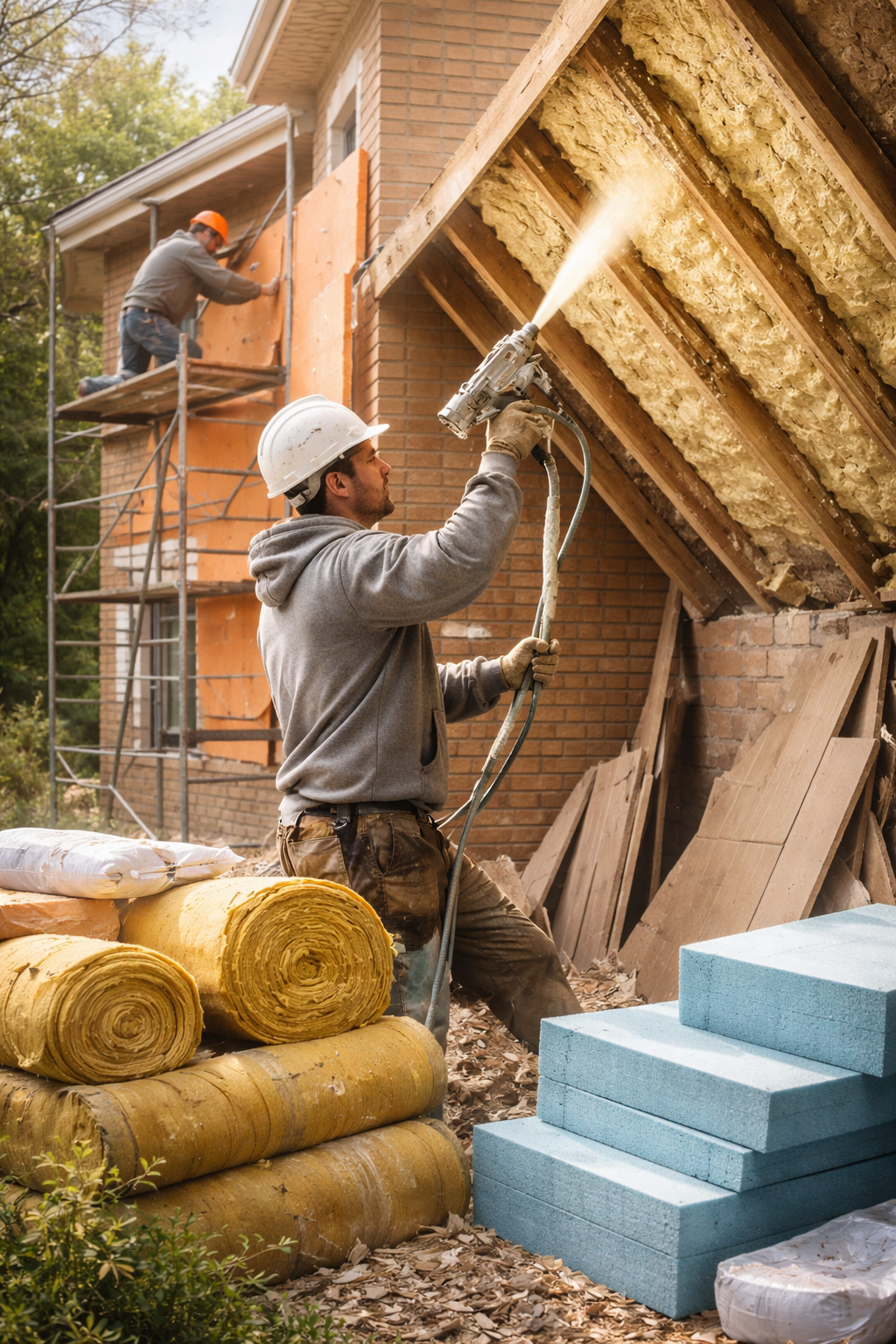 Утепление домов в Угличе под ключ от 4376 руб/м2 | Профессионально — ТепломастерГлч