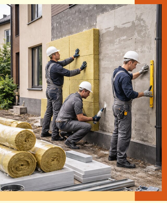 Утепление таунхауса в Угличе от 7502 руб/м2 — комплекс под ключ | ТепломастерГлч