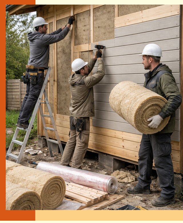 Утепление бани снаружи в Угличе профессионально и надежно