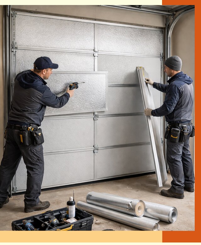 Утепление гаражных ворот в Угличе от 8180 руб/м2 — надежно и быстро | ТепломастерГлч