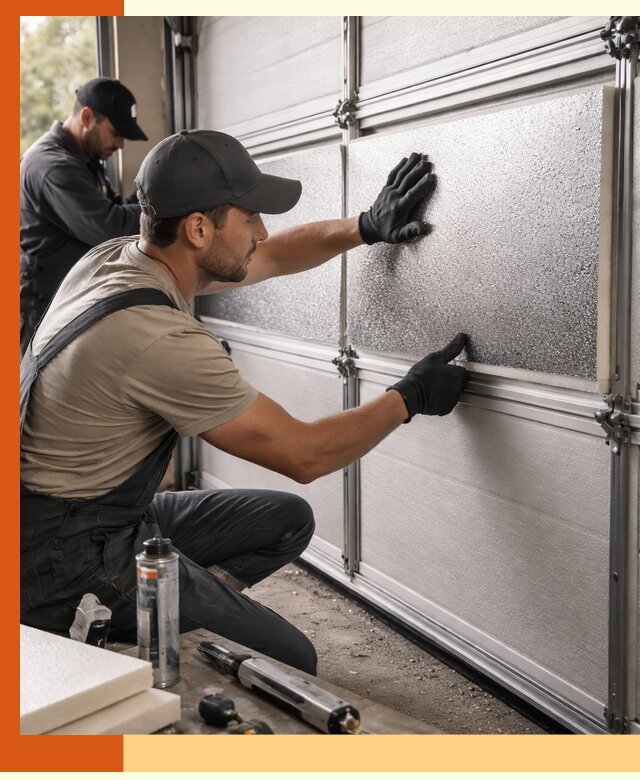Утепление гаражных ворот в Угличе качественно и надежно