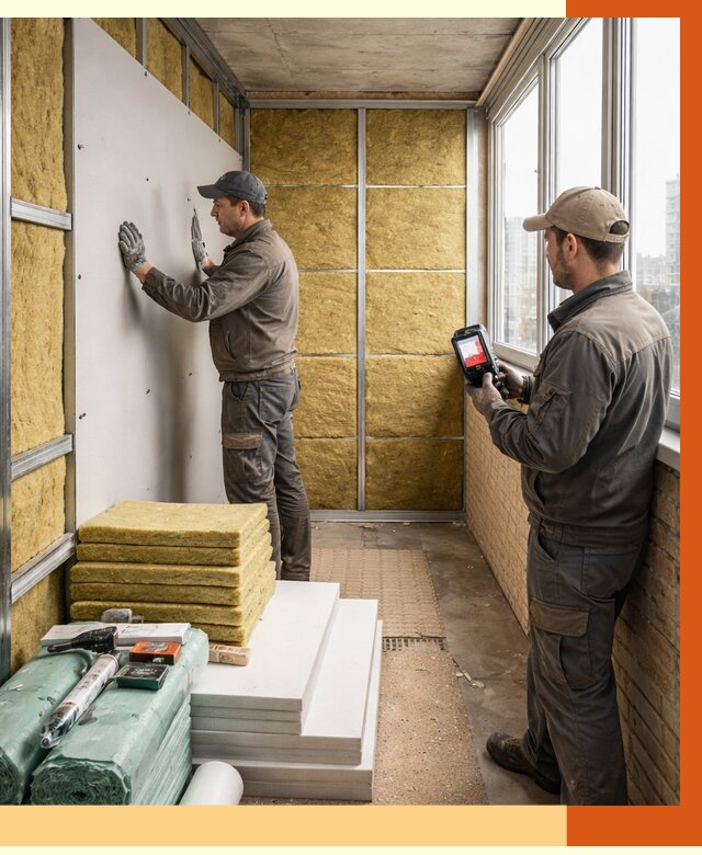 Утепление балкона в Угличе от 4689 руб. под ключ | ТепломастерГлч