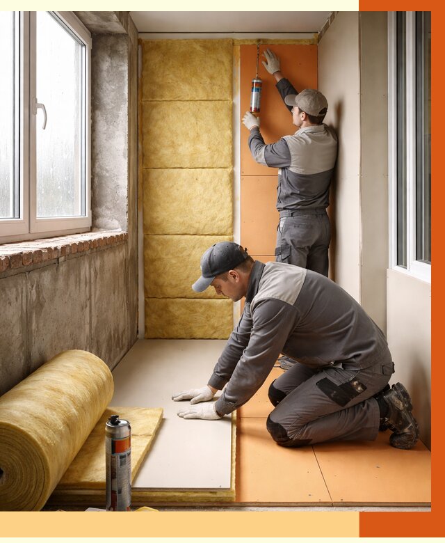 Утепление лоджии под ключ в Угличе от 6773 руб/м2 — комплексное решение | ТепломастерГлч