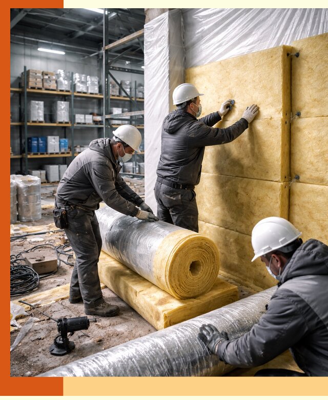 Утепление склада химсырья в Угличе: безопасная и эффективная изоляция