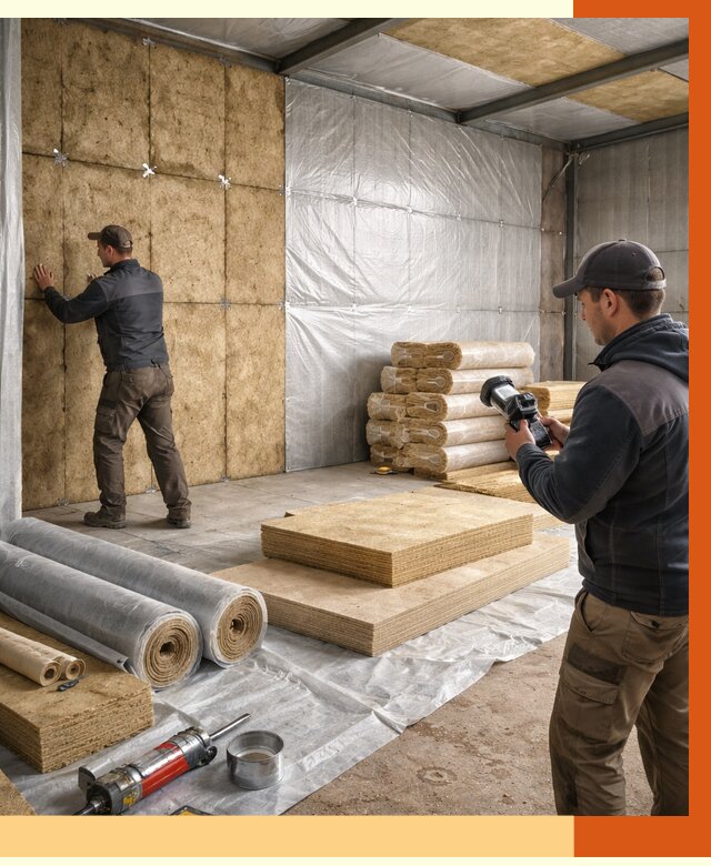 Утепление теплого склада в Угличе под ключ от 11983 руб/м² | ТепломастерГлч