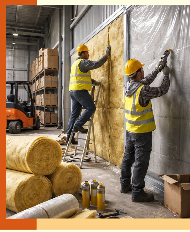 Утепление склада с техникой в Угличе под ключ