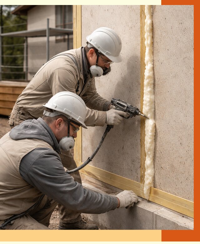 Утепление сип панелей ППУ в Угличе от 5002 руб. под ключ | ТепломастерГлч