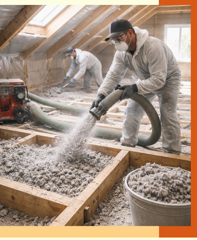 Утепление эковатой в Угличе от 3074 руб./м2 — монтаж и задувка | ТепломастерГлч