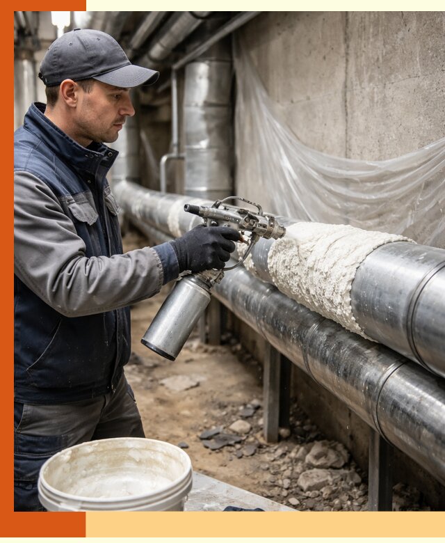 Утепление труб жидкой теплоизоляцией в Угличе