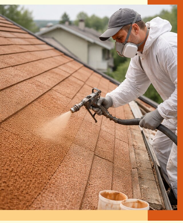 Утепление кровли жидкой пробкой в Угличе от 2813 руб./м² под ключ | ТепломастерГлч