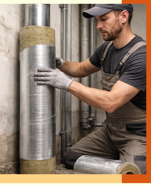 Шумоизоляция труб в Угличе от 1250 руб. — шумоподавление и звукоизоляция труб | ТепломастерГлч