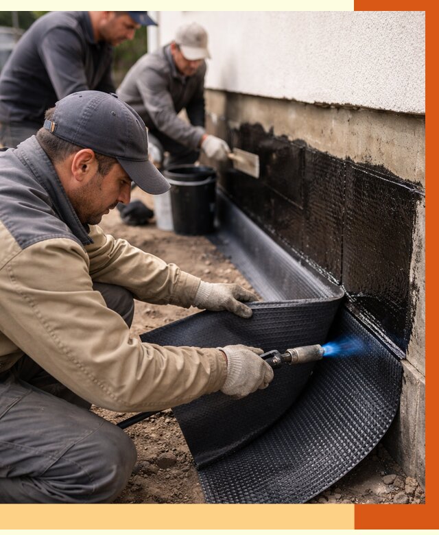 Гидроизоляция цоколя и отмостки в Угличе от 8857 руб. — ТепломастерГлч