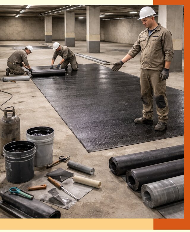 Гидроизоляция паркинга в Угличе от 1250 руб/м² — профессиональная защита | ТепломастерГлч