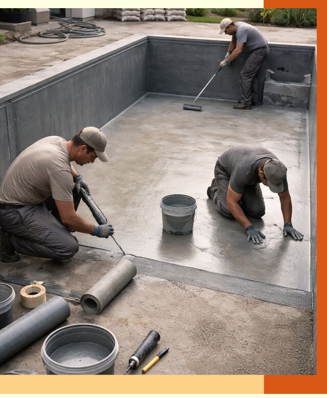 Профессиональная гидроизоляция бассейна в Угличе от 6773 руб. за м2 | ТепломастерГлч