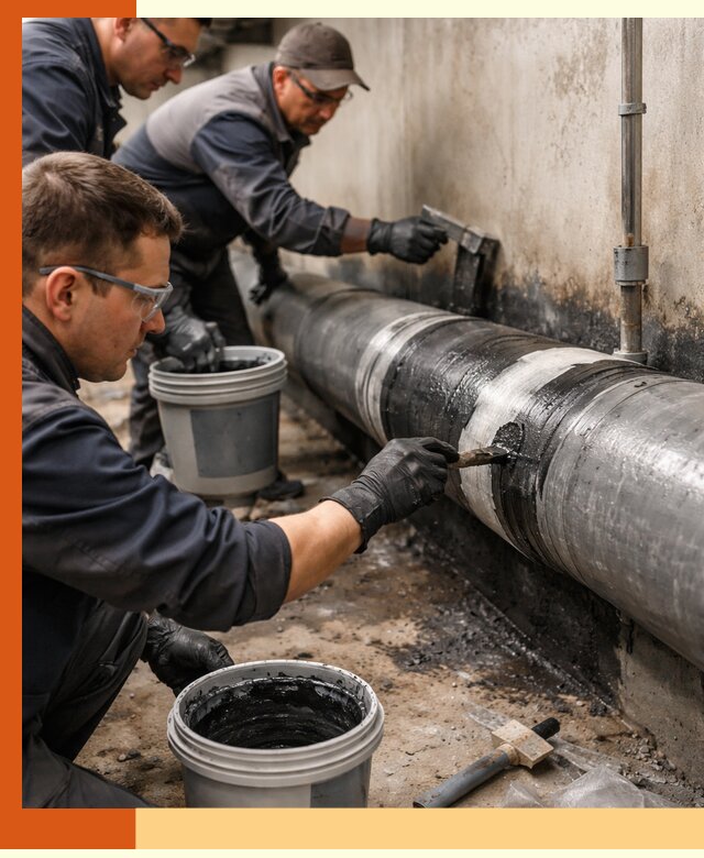 Гидроизоляция труб в Угличе — защита и герметизация коммуникаций