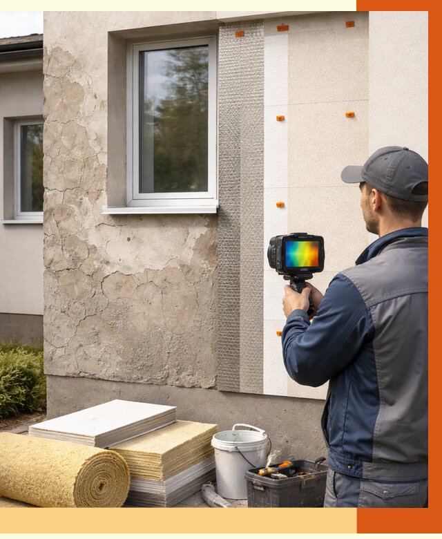 Тепловизионное обследование фасада в Угличе от 4689 руб. под ключ | ТепломастерГлч