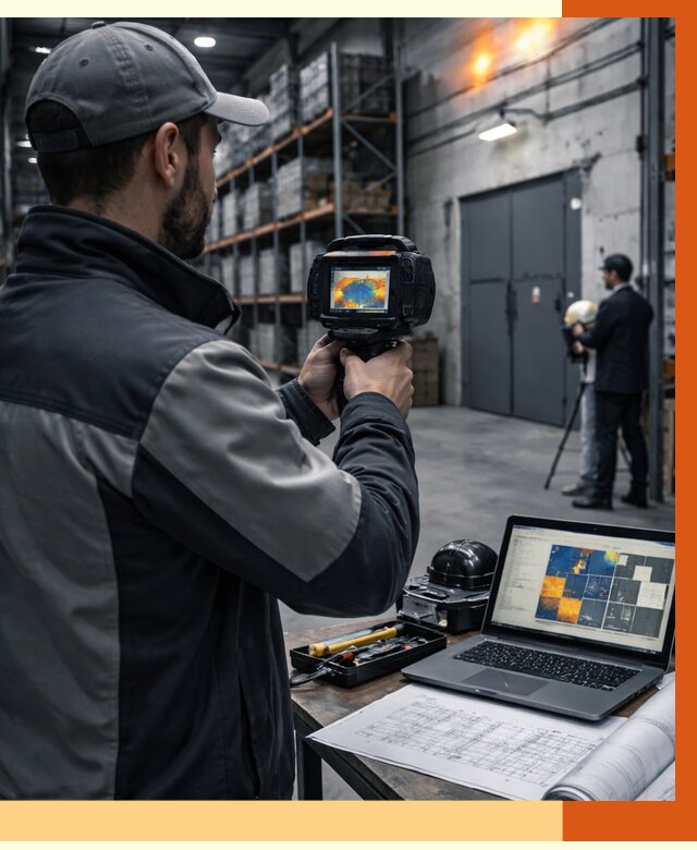 Тепловизионное обследование склада в Угличе от 6773 руб. | ТепломастерГлч