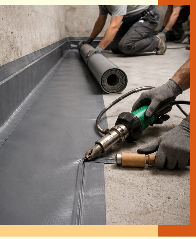 Монтаж гидроизоляционной мембраны в Угличе от 1037 руб/м2 | ТепломастерГлч