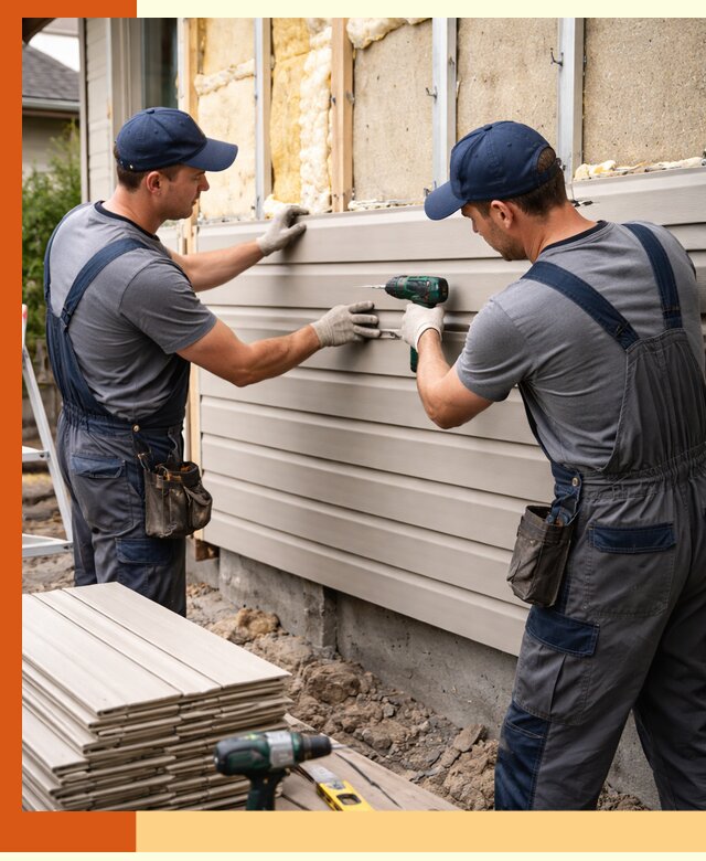 Монтаж сайдинга после утепления в Угличе качественно и надежно